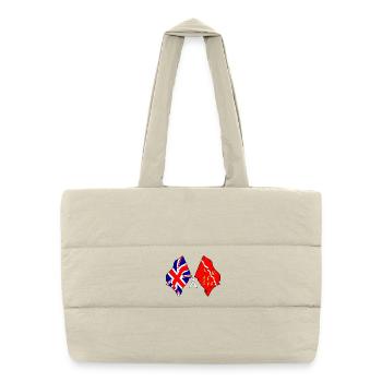 East Sussex & Great Britain Cross - Puffer Shopping Bag - natural - Front