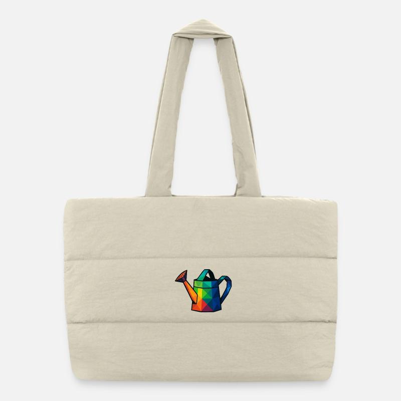 Arrosoir Design Géométrique Low Poly Sac shopping matelassé