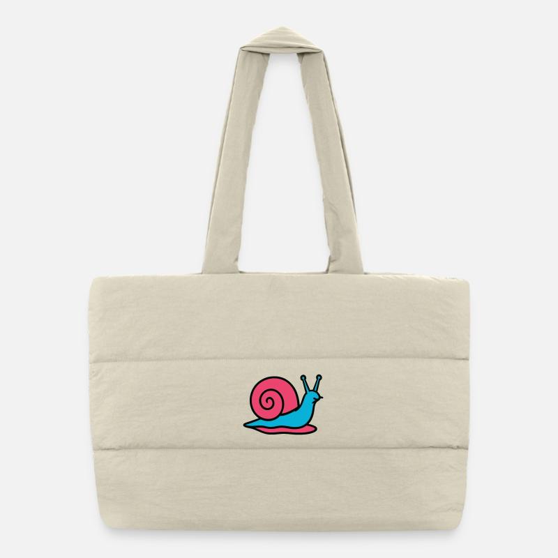 Snail Pop Art Gastropod Vegetable Garden Puffer Shopping Bag