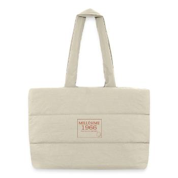 Millésime 1966 60 ans Anniversaire Vintage Cadeau. - Sac shopping matelassé - blanc naturel - Devant