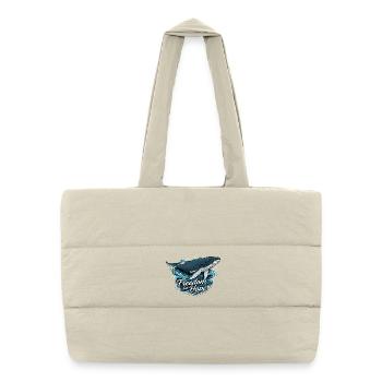 Freedom for Hope – Wal & Wellen - Puffer-Einkaufstasche - Naturweiß - Vorne