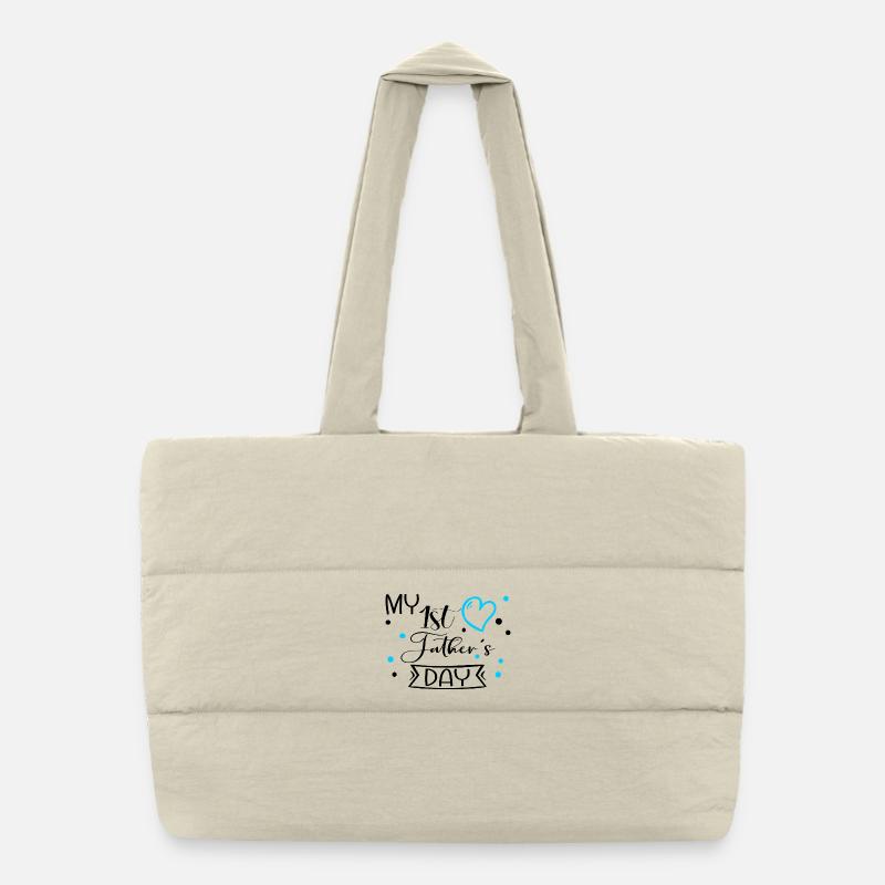 First Father's Day Baby Puffer Shopping Bag