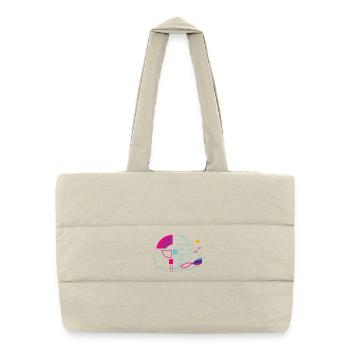 Global intelligence - Puffer Shopping Bag - natural - Front