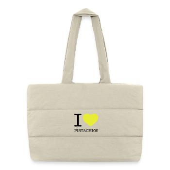 J’AIME LES PISTACHES Pistazien - Sac shopping matelassé - blanc naturel - Devant