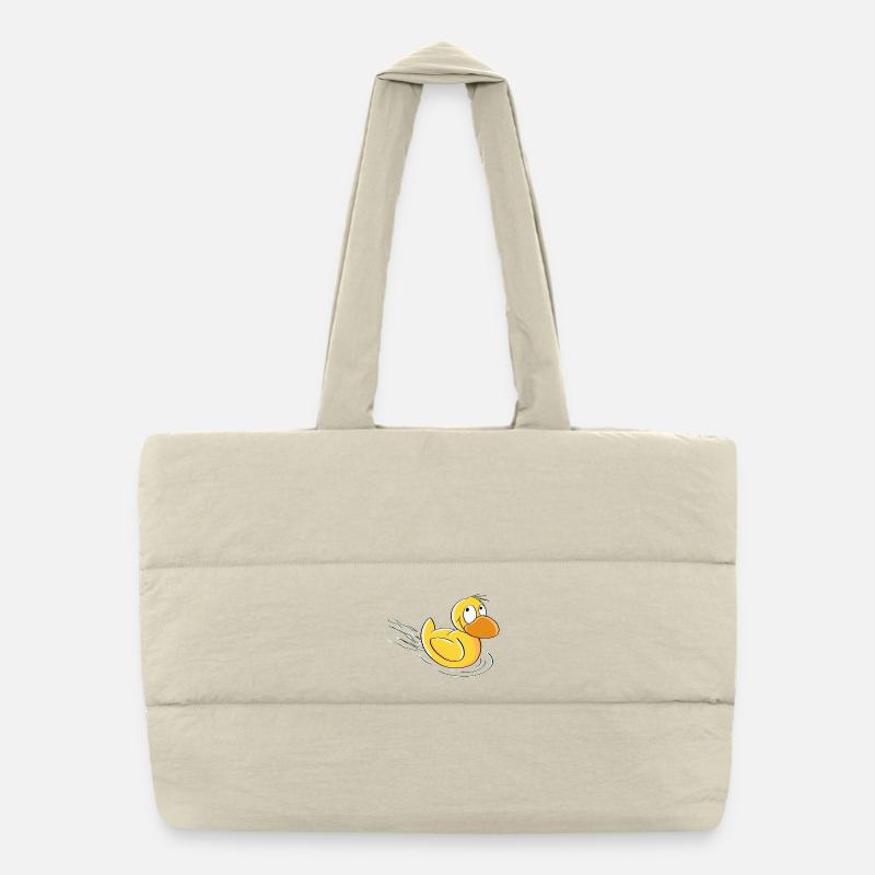 Sweet Swimming Canard - Bande Dessinée Sac shopping matelassé