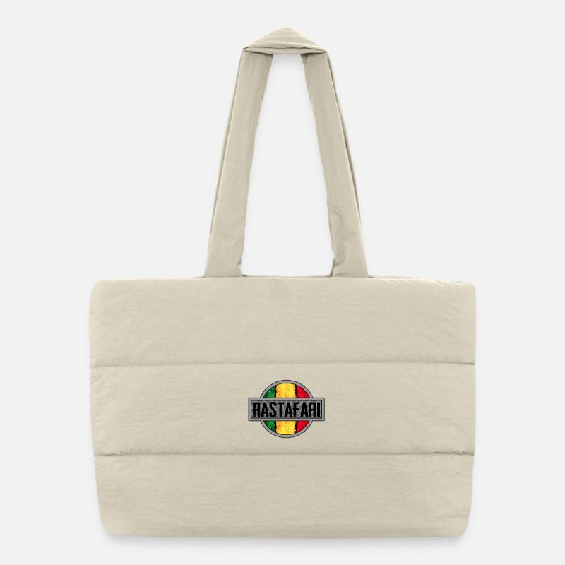 Design de drapeau rasta pour le streetwear Sac shopping matelassé