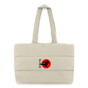 Karate Yokotobigeri - Puffer Shopping Bag - natural - Front