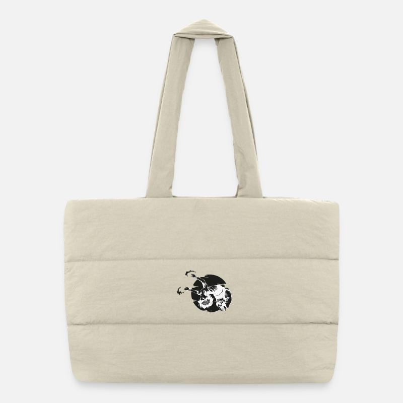 Figurine Backflip Anime Manga - noir Sac shopping matelassé