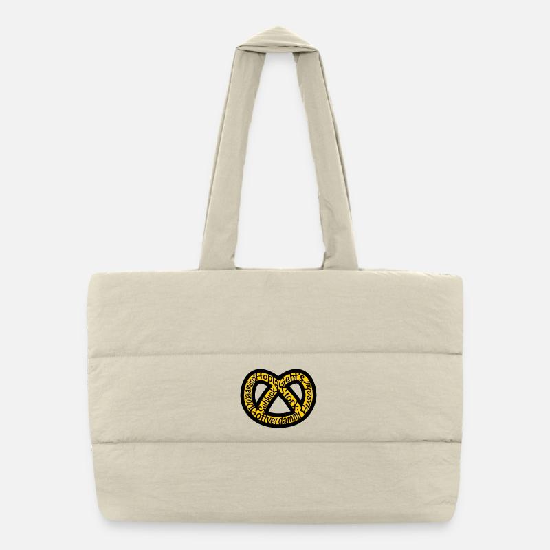 Pretzel Alsace Expression Puffer Shopping Bag