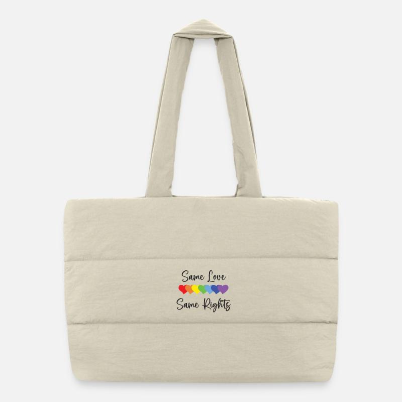 LGBTQ Pride Month - Gleiche Liebe, gleiche Rechte Puffer-Einkaufstasche