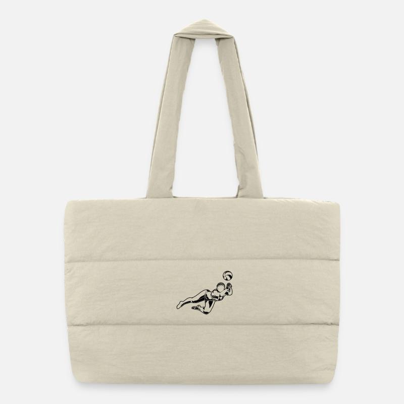 Joueur de beach-volley Sac shopping matelassé