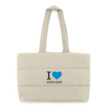 I LOVE BOBSLEIGH Bobfahren - Puffer Shopping Bag - natural - Front