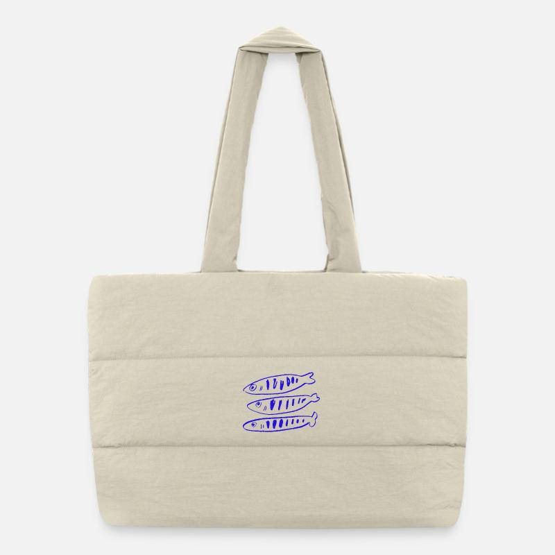 PETIT POISSON Sac shopping matelassé