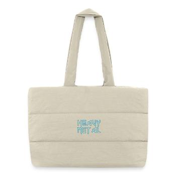 métal lourd - Sac shopping matelassé - blanc naturel - Devant