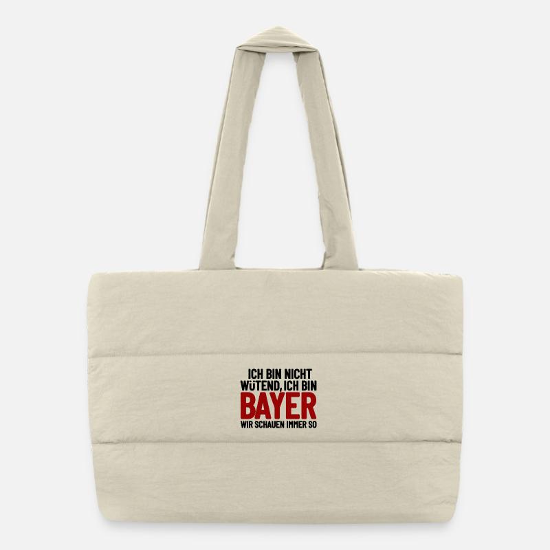 I'm not angry - I'm Bavarian Puffer Shopping Bag
