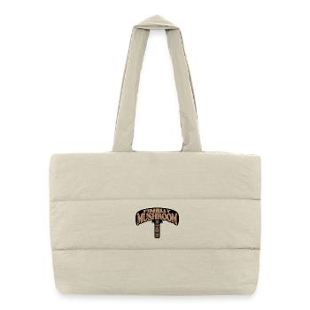 finally mushroom season design - Puffer Shopping Bag - natural - Front