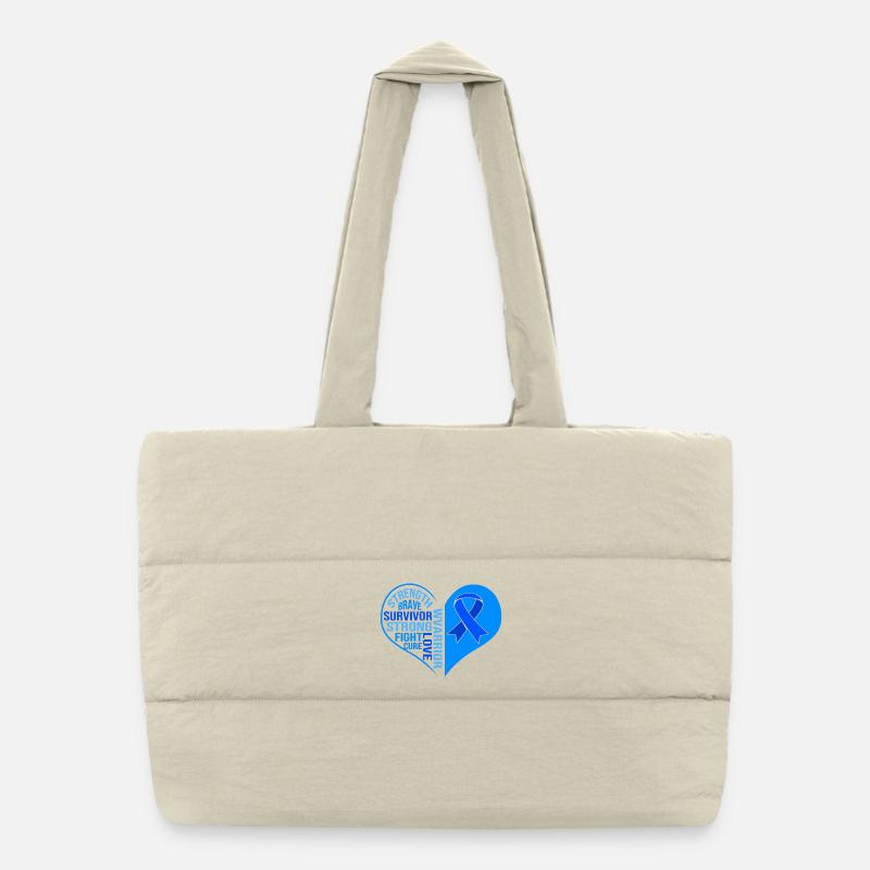 ALS nerve disease Puffer Shopping Bag