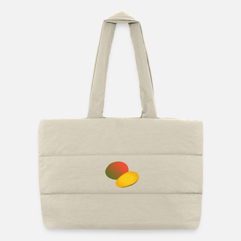 Tropischer Mango-Duo-Farbverlauf Puffer-Einkaufstasche