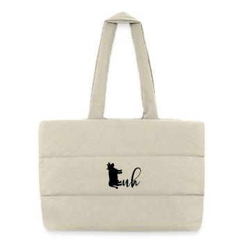 Domestic Cattle Cow Cows - Puffer Shopping Bag - natural - Front