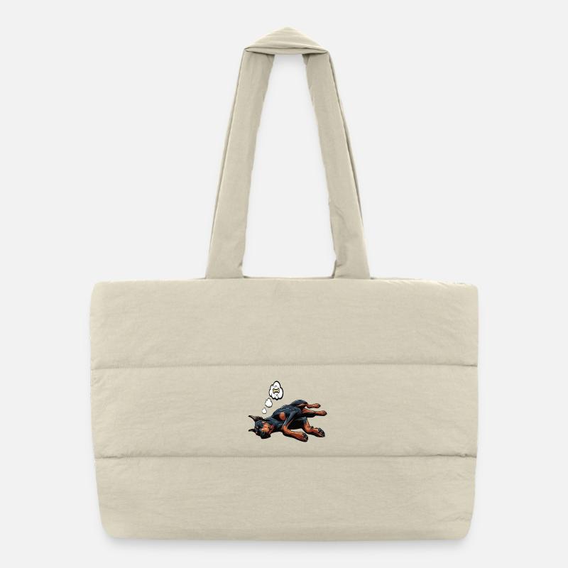 Doberman Doberman Propriétaire Doberman Lovers Sac shopping matelassé