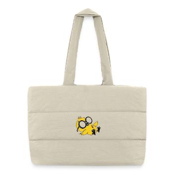 Cool Chill Penguin Sunglasses Drôle d’été - Sac shopping matelassé - blanc naturel - Devant