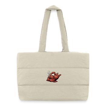 Mastiff de Bordeaux Propriétaire du Mastiff de Bordeaux - Sac shopping matelassé - blanc naturel - Devant
