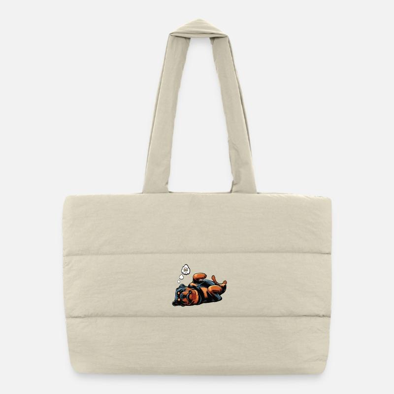 Rottweiler Propriétaire de Rottweiler Lovers Sac shopping matelassé
