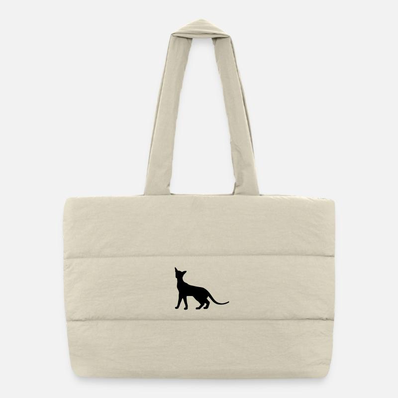 Siamese Cat Puffer Shopping Bag