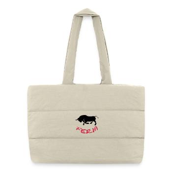 Feria ! - Sac shopping matelassé - blanc naturel - Devant