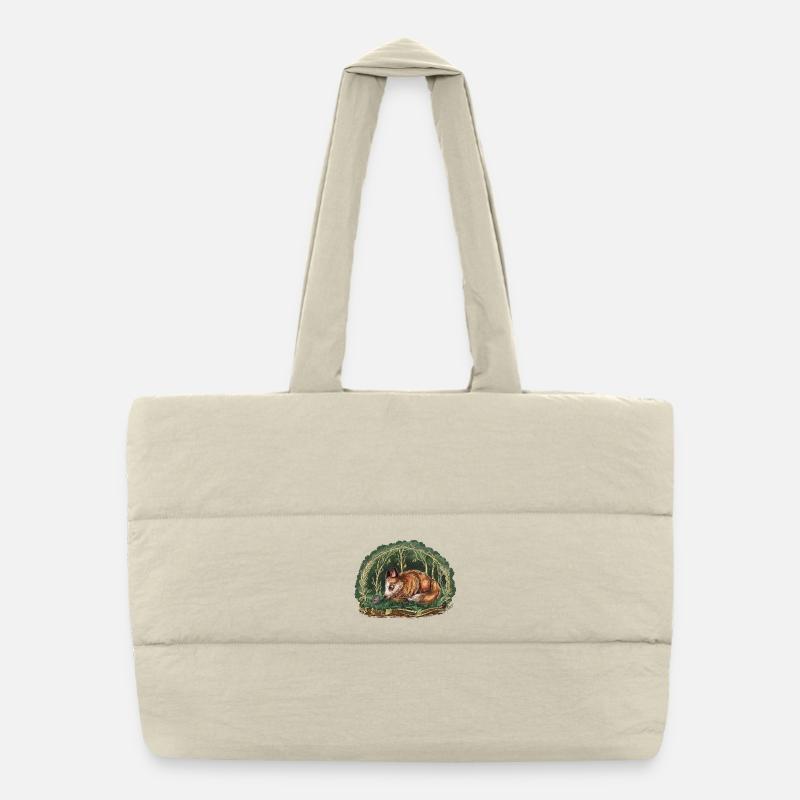 Fuchs und Maus Puffer-Einkaufstasche