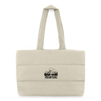 Mountain camping - Puffer Shopping Bag - natural - Front