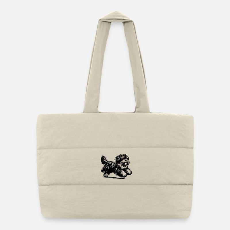 Tibet Terrier Puffer-Einkaufstasche