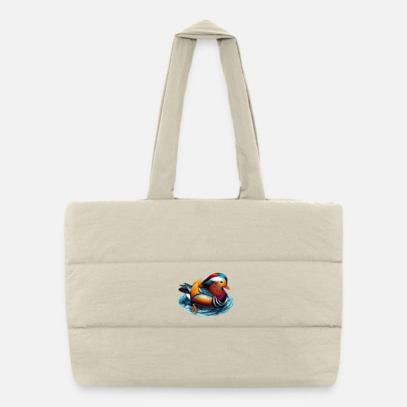 Canard mandarin Sac shopping matelassé