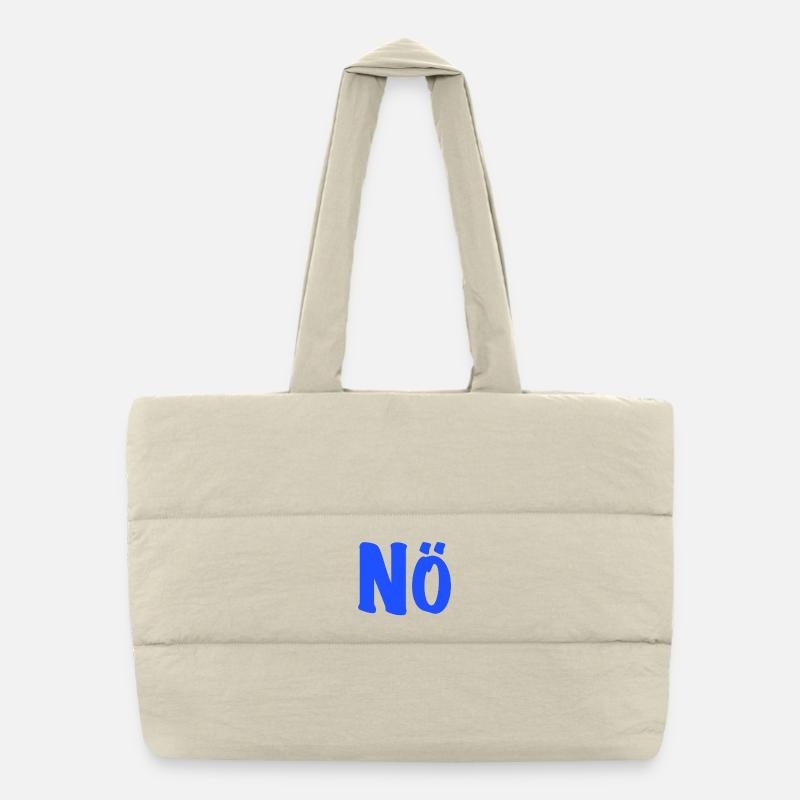 Nope - Against - anti - zero interest Puffer Shopping Bag
