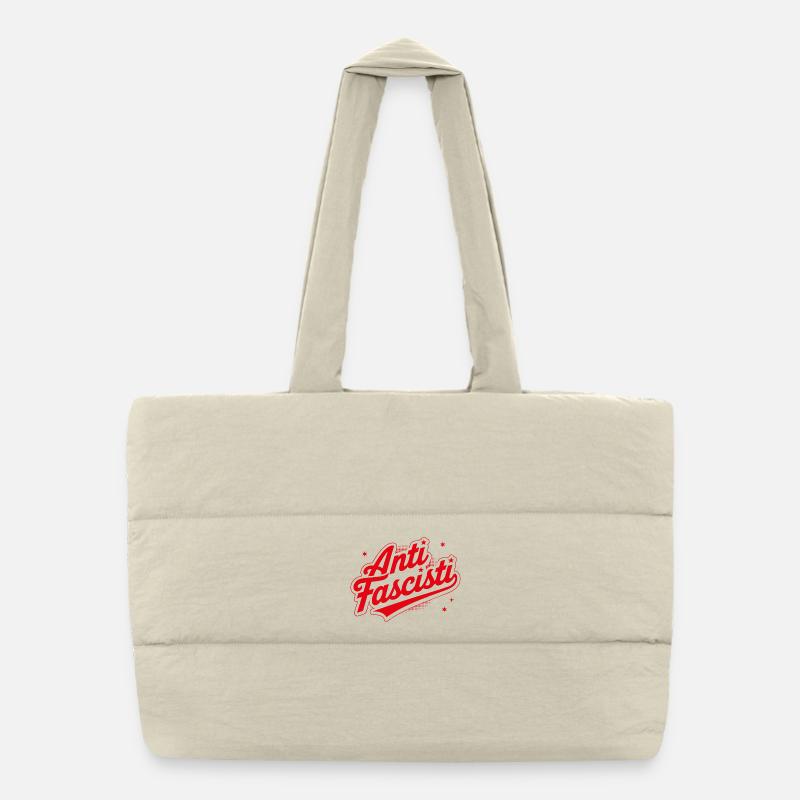 SIAMO TUTTI ANTIFASCISTI ! 🏴 Sac shopping matelassé