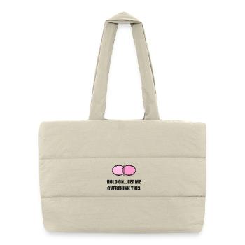 Overthinking Club - Puffer Shopping Bag - natural - Front