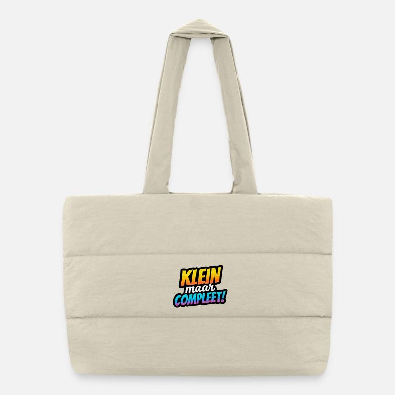 Small but Complete Retro Gradient Puffer Shopping Bag