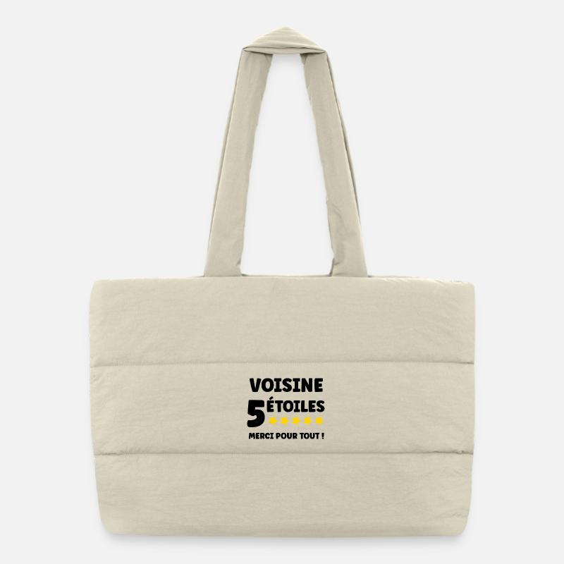 voisine Sac shopping matelassé