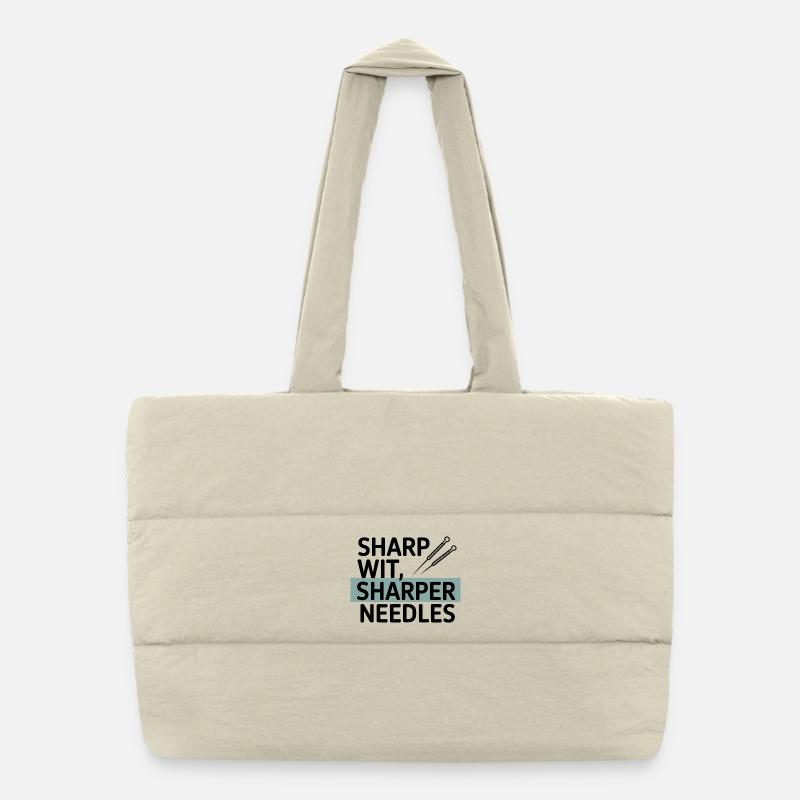 Sharp Wit Sharper Needles Acupuncturist Profession Sac shopping matelassé