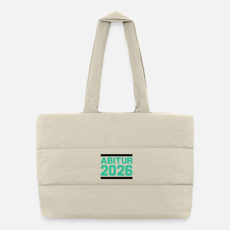 Abitur 2026 Graduation – Rough Finish Puffer Shopping Bag