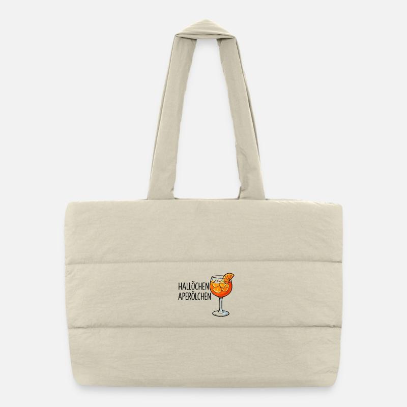 Hallöchen Aperölchen Party Spritz Gift Idea Puffer Shopping Bag