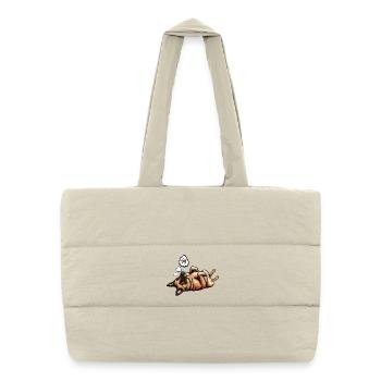 Malinois Belgian Shepherd Malinois Owner - Puffer Shopping Bag - natural - Front