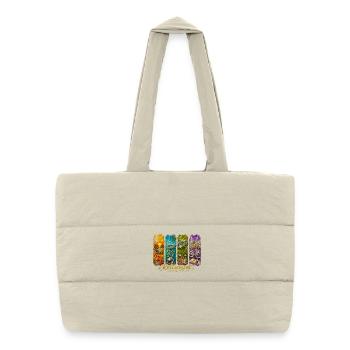 Retraite drôle - Sac shopping matelassé - blanc naturel - Devant