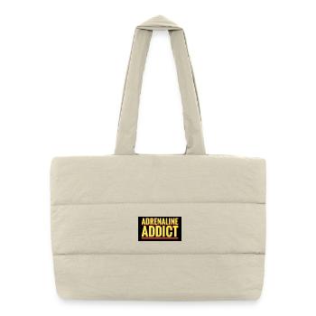 Adrenaline Addict Announcement - Puffer Shopping Bag - natural - Front