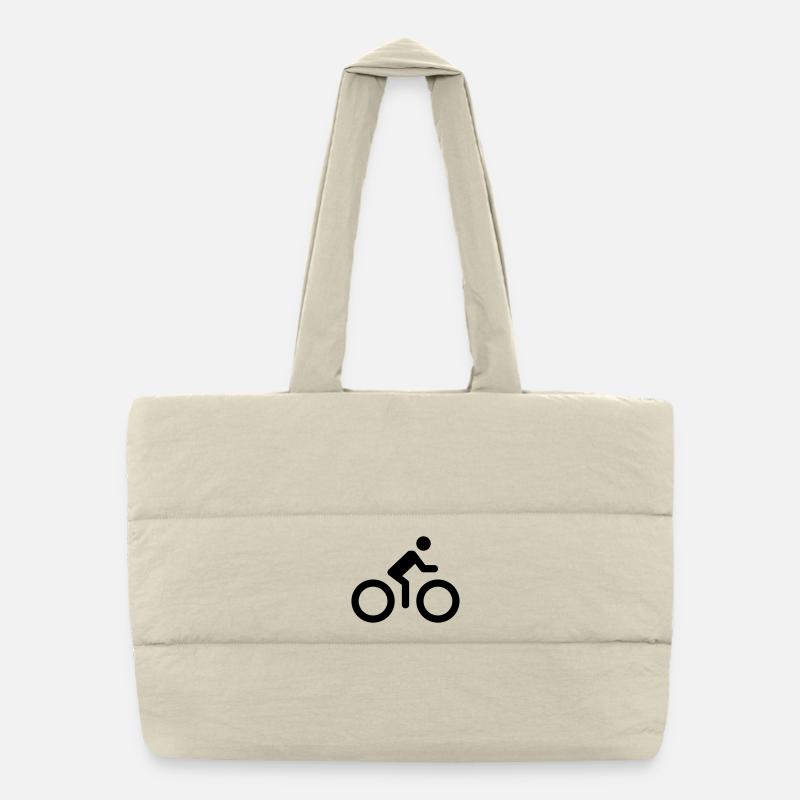 Bicycle logo Puffer Shopping Bag