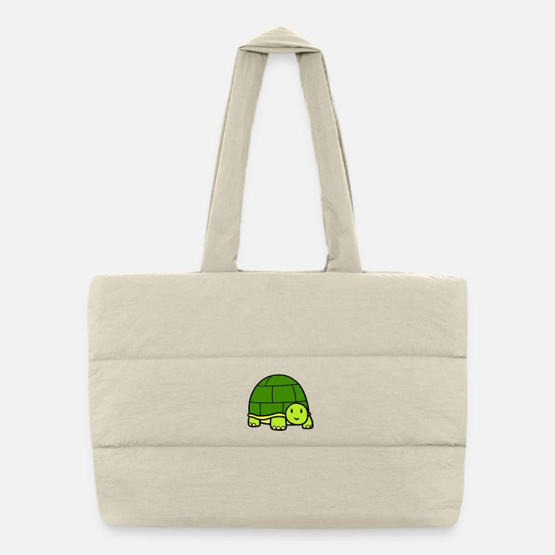 Little turtle Puffer Shopping Bag