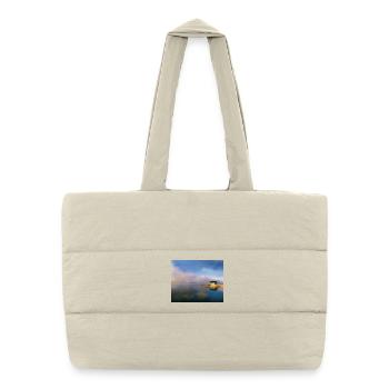 Lake Pontoon Pier - Puffer Shopping Bag - natural - Front