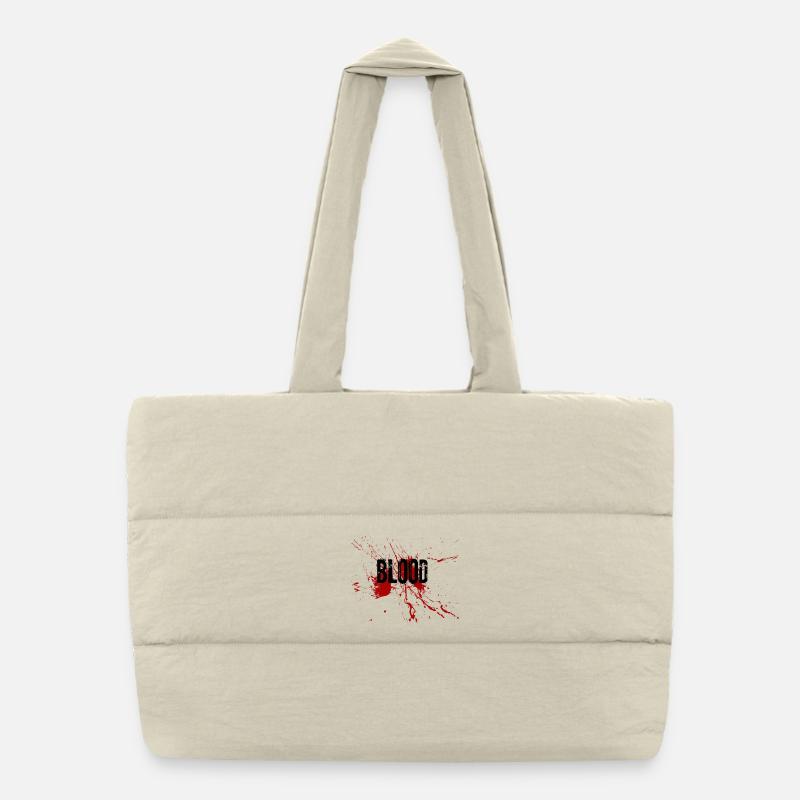Lettrage Bloody Splatter Sac shopping matelassé
