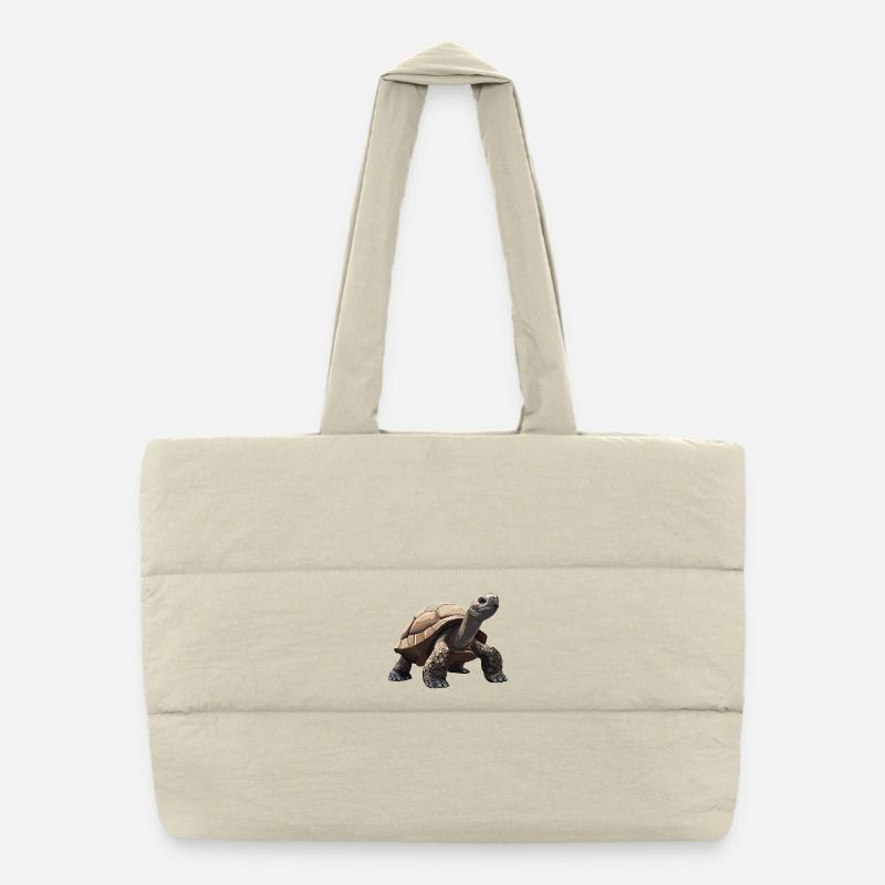 Tortoises Tortoise Puffer Shopping Bag