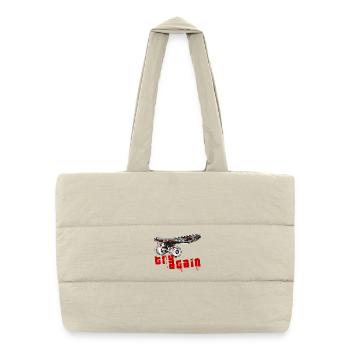 Skateboard - Puffer Shopping Bag - natural - Front